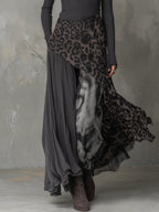 Carmen | Abito maxi boho con stampa leopardata