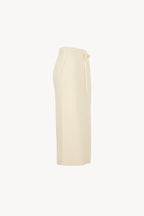 Gonna Lunga in Punto Stoffa in Puro Cashmere Latte