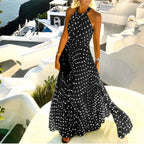 Valorie - Abito Boho plissettato con stampa patchwork per donne