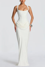 Leonor™ – Abito Maxi Elegante con Scollo Quadrato