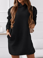 Michaela - Elegante abito corto con cappuccio per donne