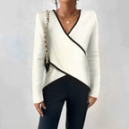 Freydis - Maglietta femminile a maniche lunghe con scollo a V