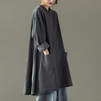 Valerie - Abito maxi casual in denim con tasche per donne