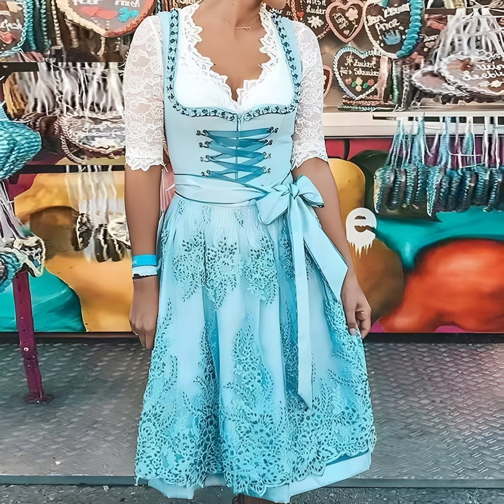 Mellony - Classico Dirndl in design tradizionale per donne
