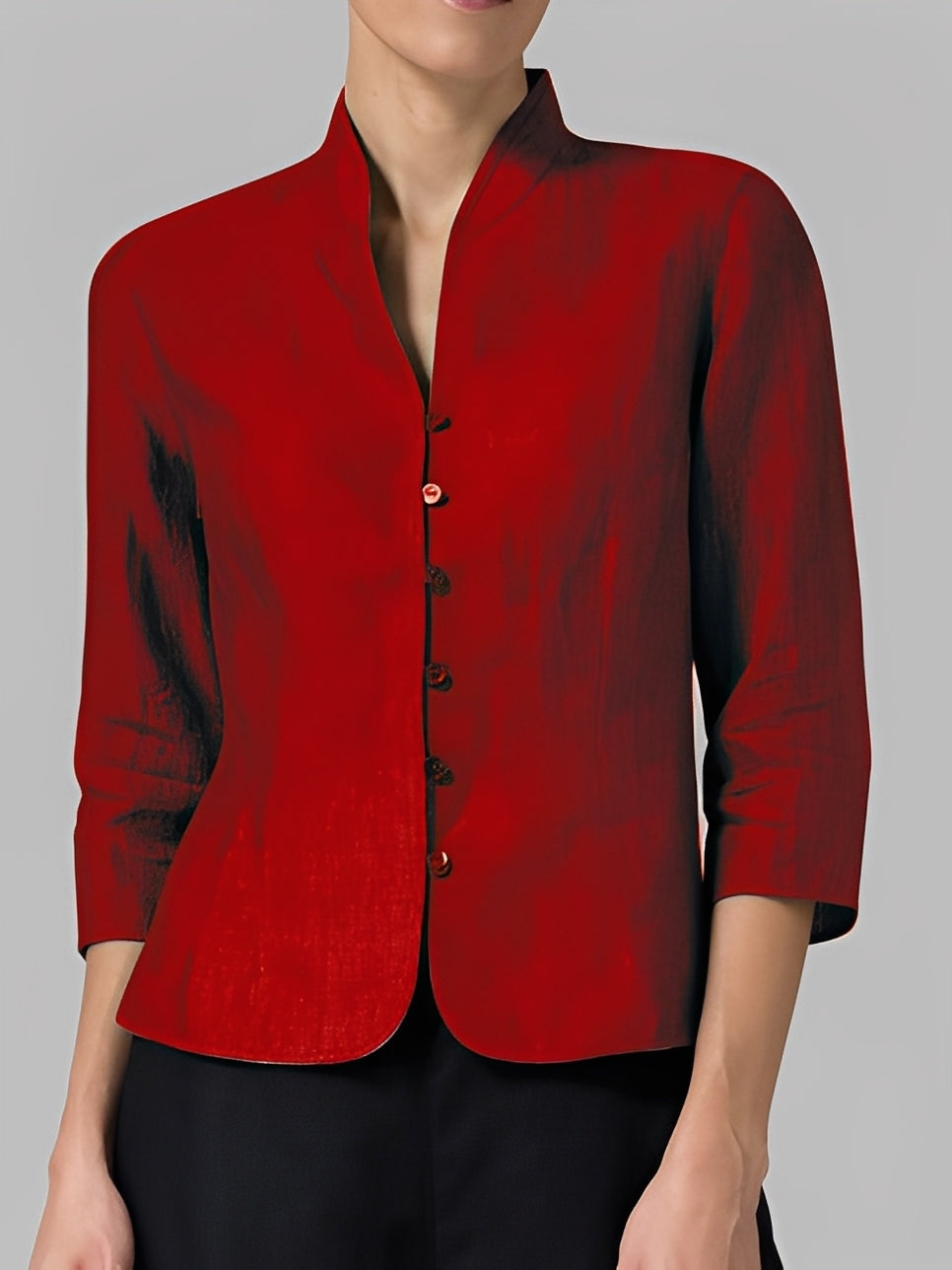 Lolicia - Blusa casual con maniche a tre quarti per donne