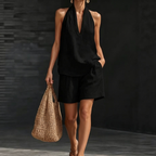 CLARA | HALTER COTTON LINEN SET