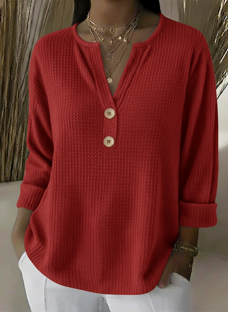 Wanda | Top Henley con Bottoni