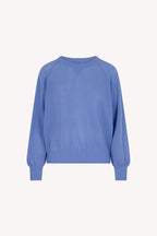Felpa Rete in Puro Cashmere Cielo