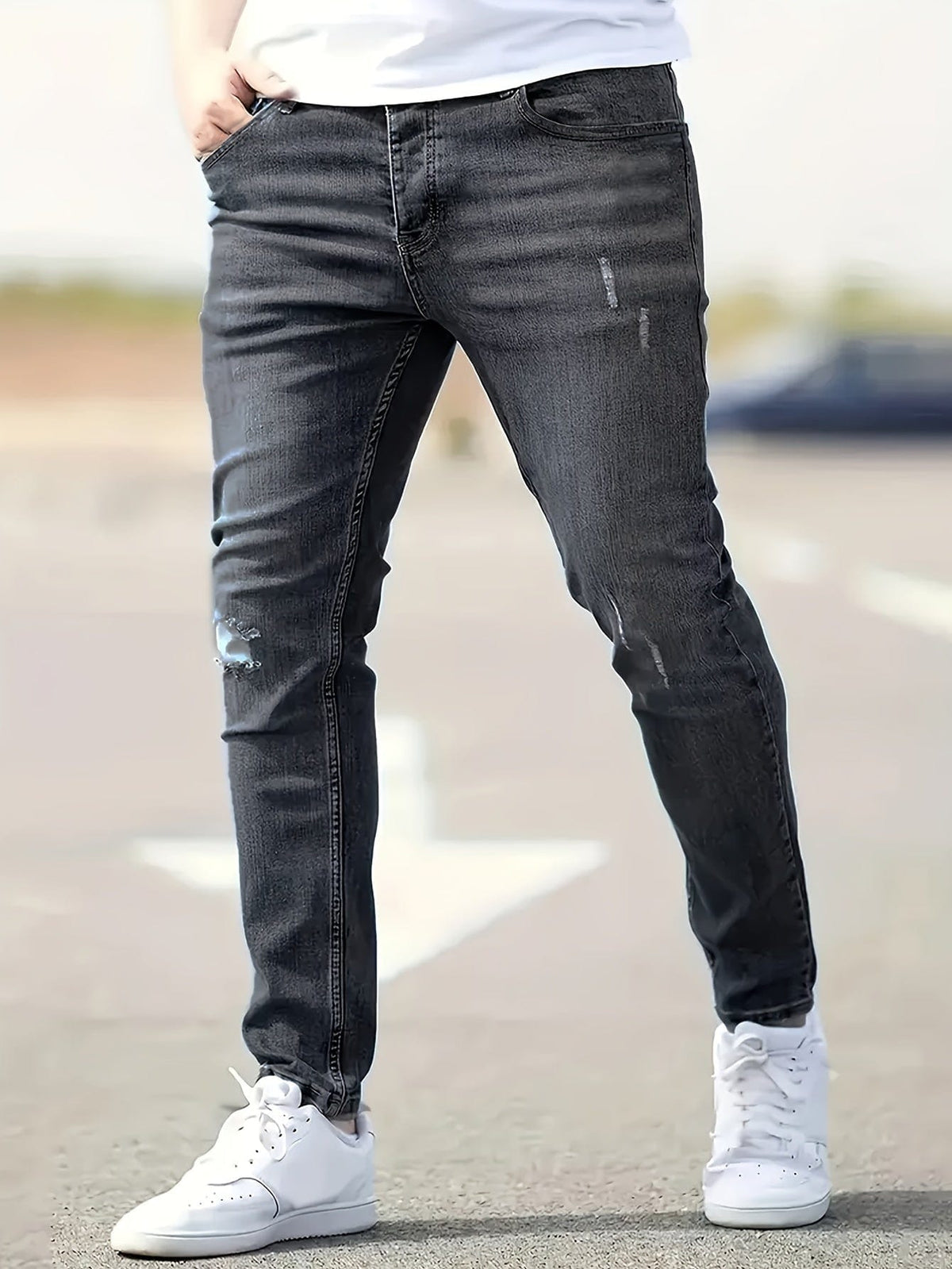 Alex | Jeans slim strappati di tendenza