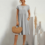 Nina | Abito Raffinato Con Scollo Rotondo