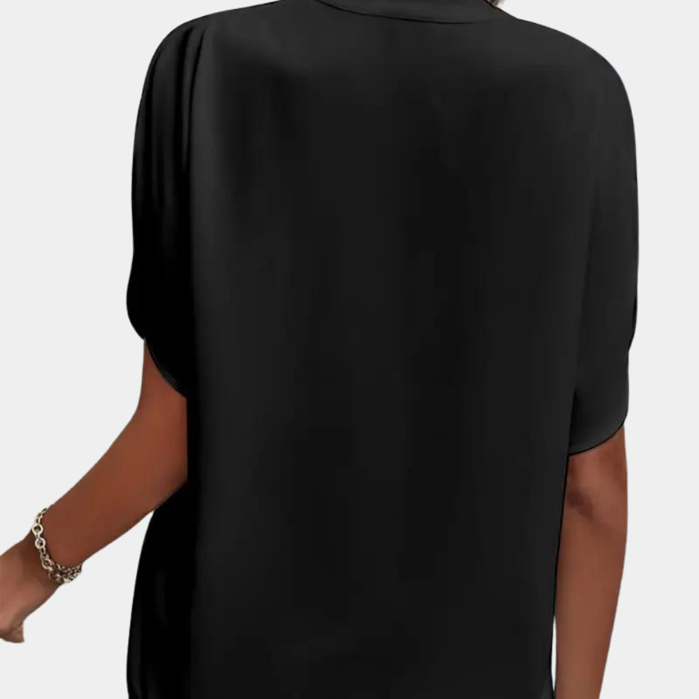 Idril - Elegante Camicetta da Donna con Manica Corta