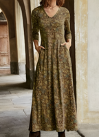 Sophie - Abito vintage a maniche lunghe per donne
