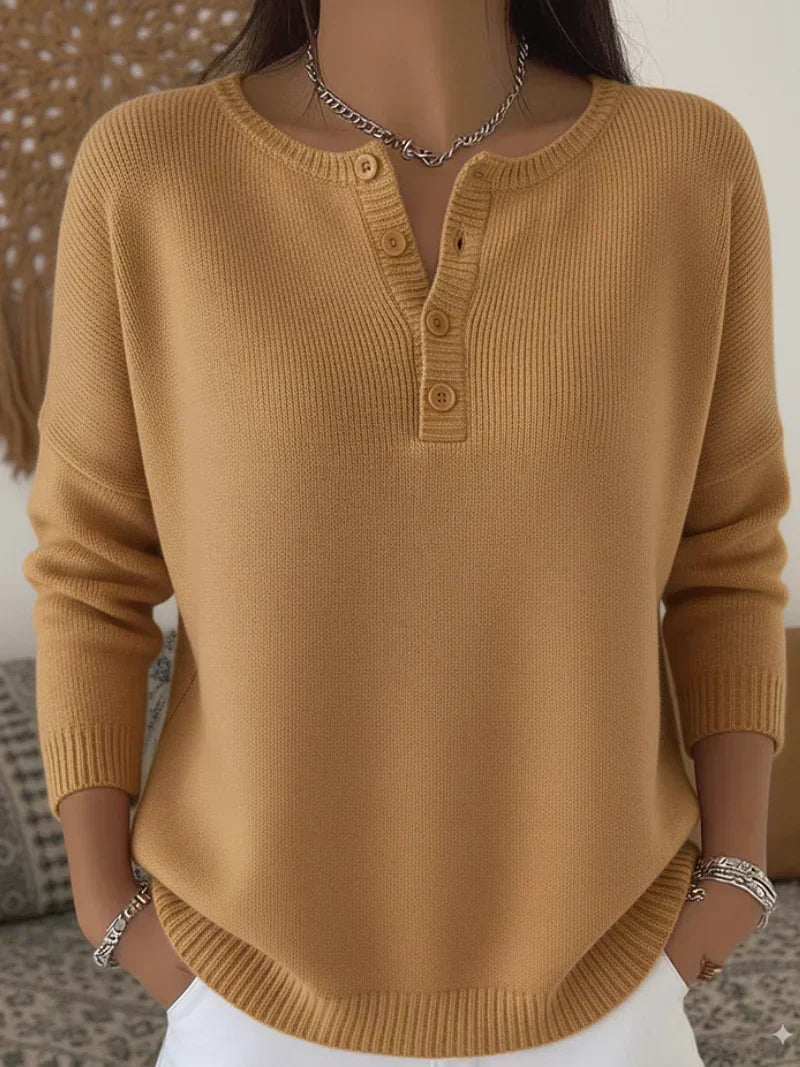 Ombretta | Maglione Henley con Bottoni