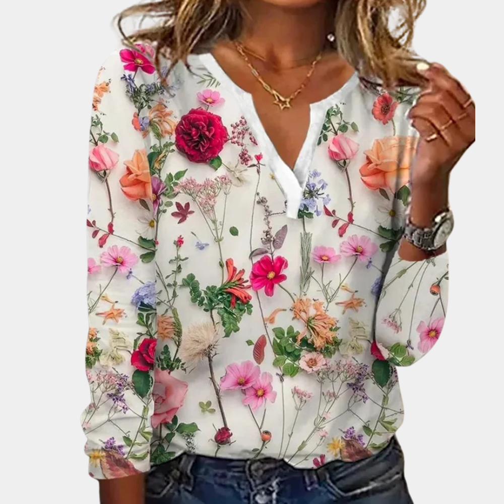 Morwen - Camicetta Floreale Casual per Donne