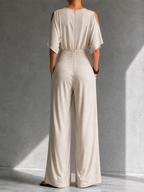 GERIKA | OFF-SHOULDER WIDE-LEG JUMPSUIT