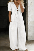 MAYA | V-NECK UTILITY JUMPSUIT