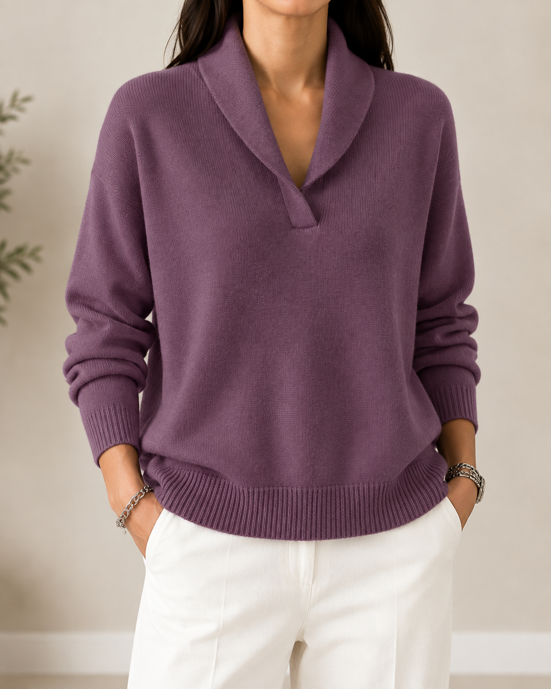 Nella | Maglione con Scollo a V