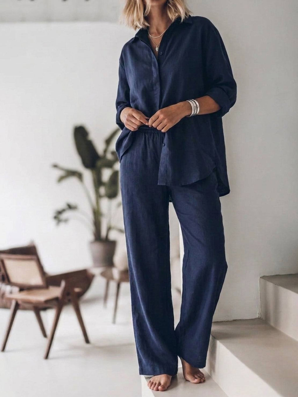 HARPER | COTTON RELAXED TWO-PIECE SET