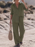 HARPER | COTTON RELAXED TWO-PIECE SET