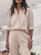 HARPER | COTTON RELAXED TWO-PIECE SET