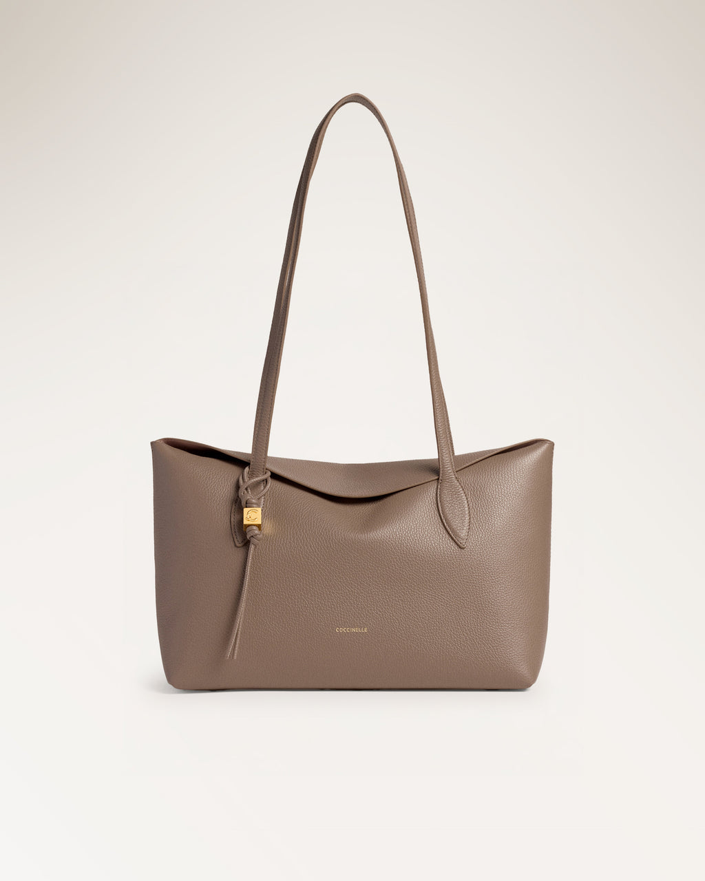 Handbag Grained Warm Taupe