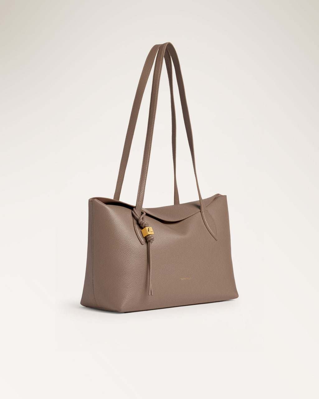 Handbag Grained Warm Taupe