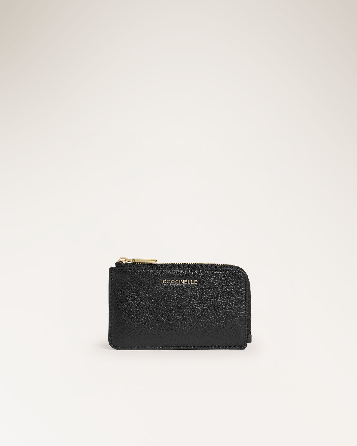 Card Holder Grained Noir