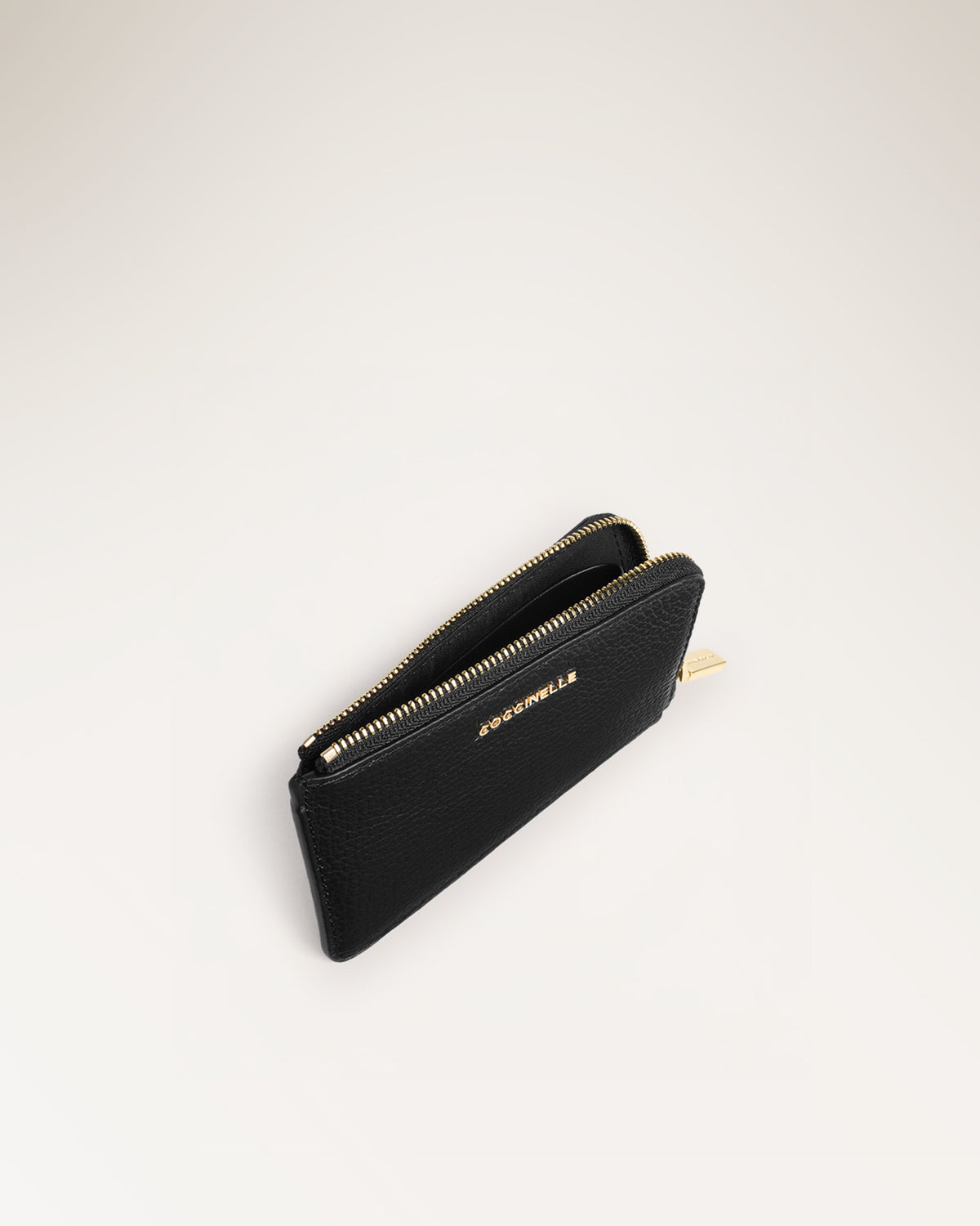 Card Holder Grained Noir