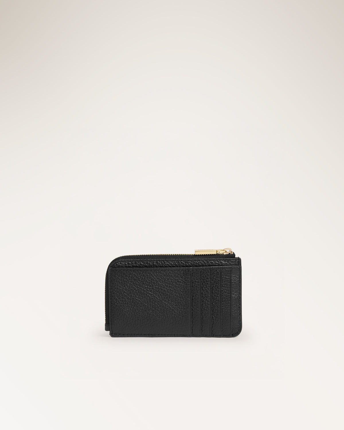 Card Holder Grained Noir
