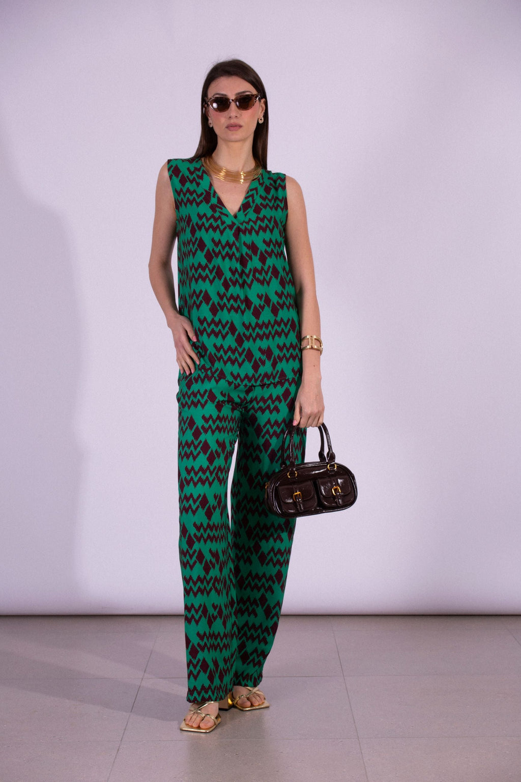 MOKI-B PANTALONE CHEVRON