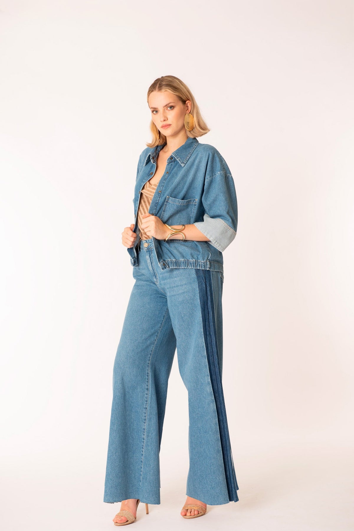 MORE BY SISTE'S DENIM CON BANDA LATERALE