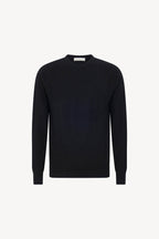 Maglia Girocollo in Puro Cashmere Nero