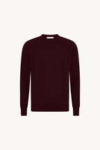Maglia Girocollo in Puro Cashmere Acero