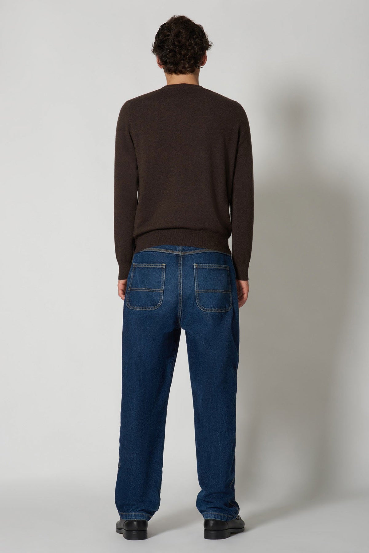 Maglia Girocollo in Puro Cashmere Mocha
