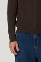 Maglia Girocollo in Puro Cashmere Mocha