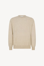 Maglia Girocollo in Puro Cashmere Avena