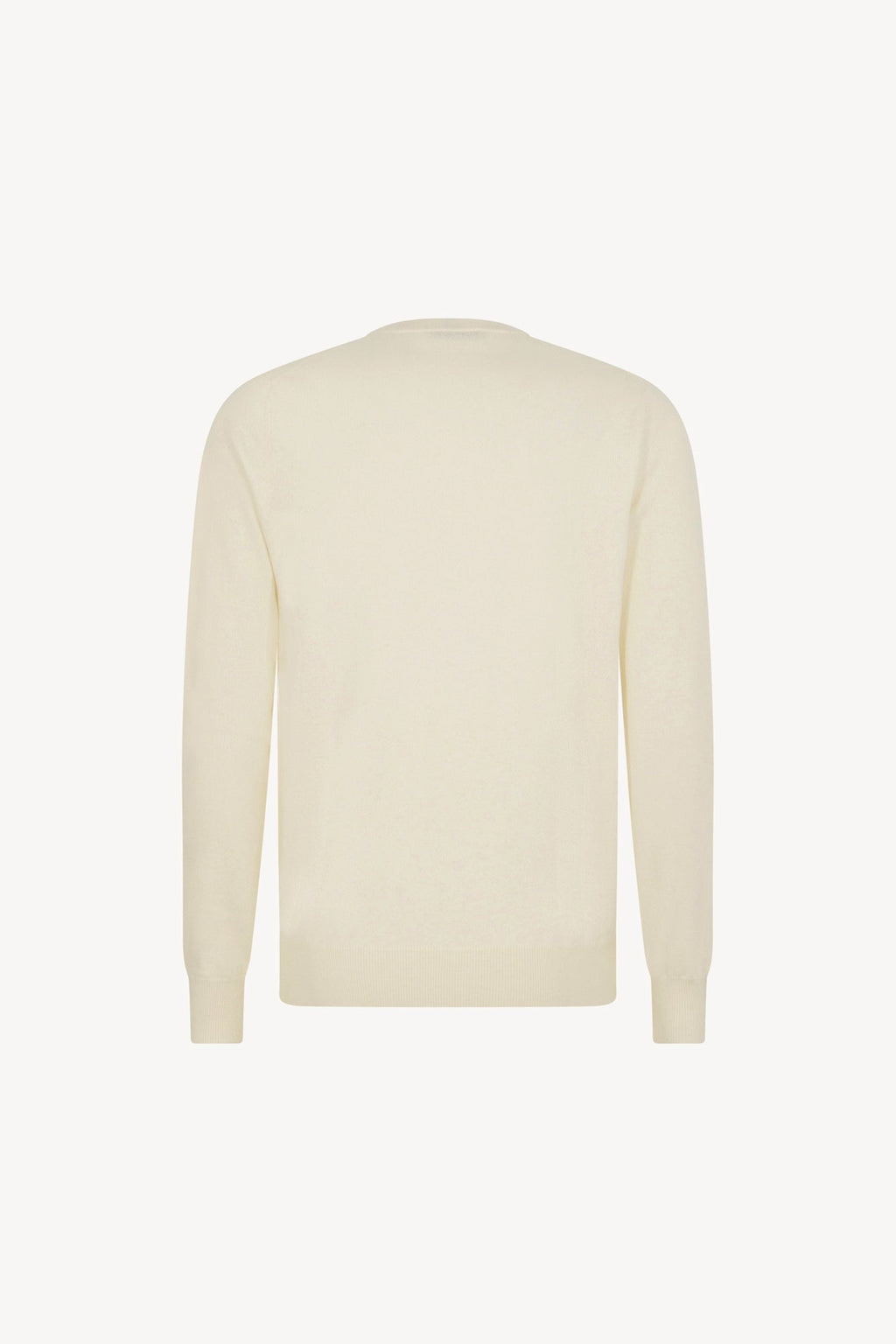 Maglia Girocollo in Puro Cashmere Latte
