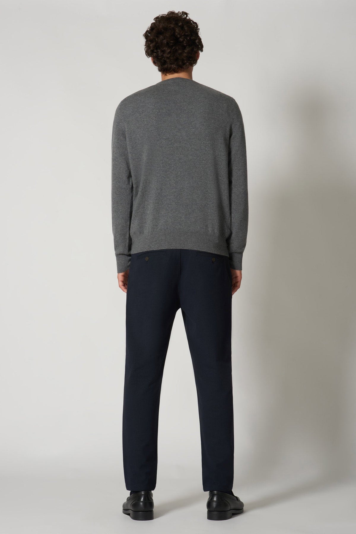 Maglia Girocollo in Puro Cashmere Flanella