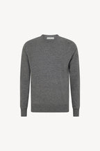 Maglia Girocollo in Puro Cashmere Silver