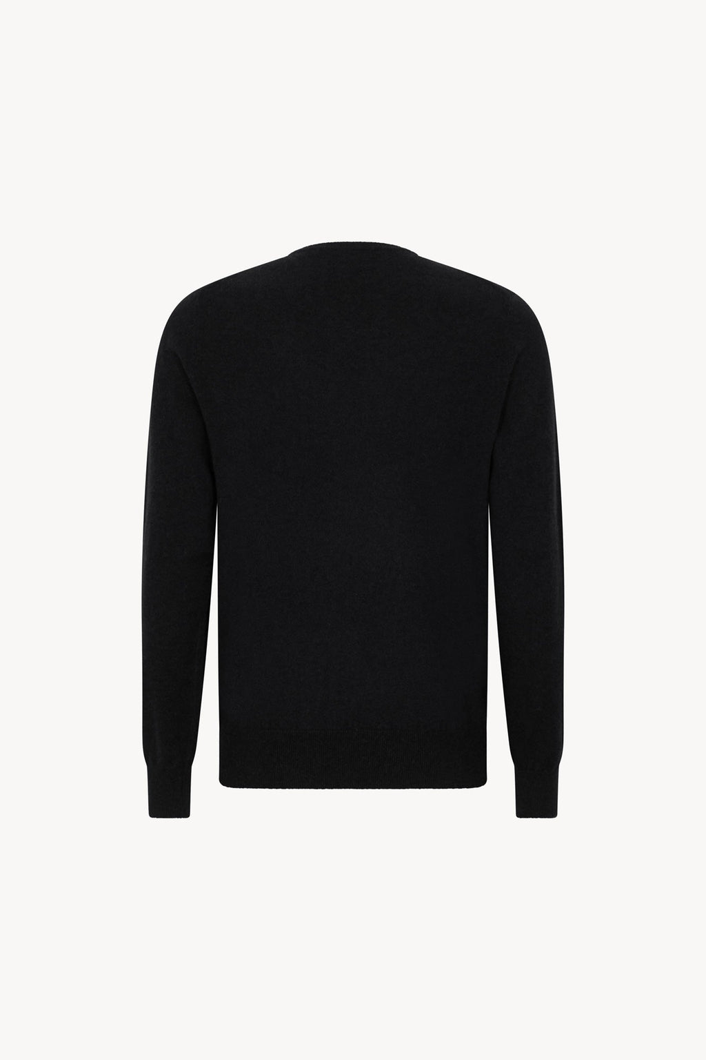 Maglia Scollo a V in Puro Cashmere Nero