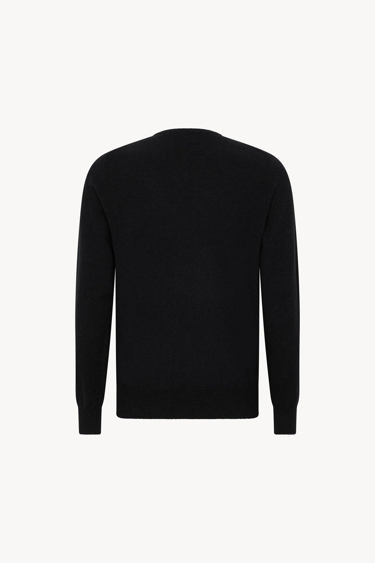 Maglia Scollo a V in Puro Cashmere Nero
