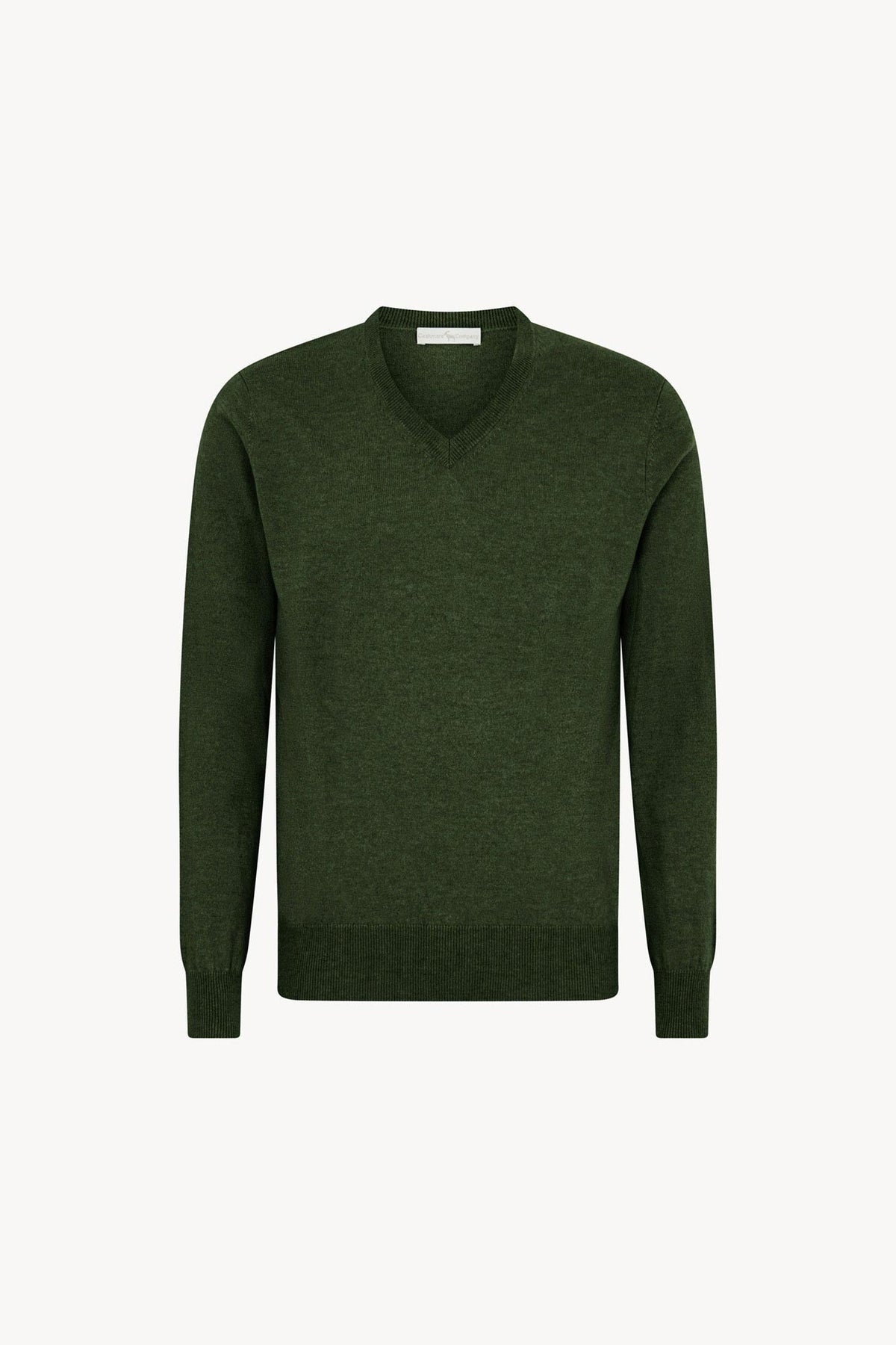 Maglia Scollo a V in Puro Cashmere Loden