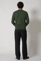 Maglia Scollo a V in Puro Cashmere Loden