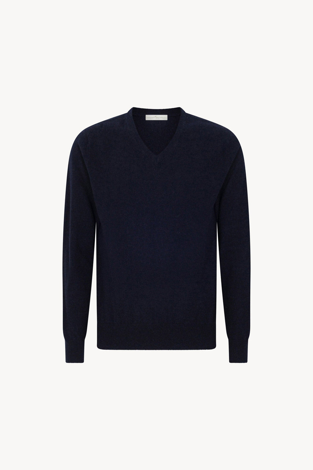 Maglia Scollo a V in Puro Cashmere Navy