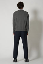 Maglia Scollo a V in Puro Cashmere Flanella