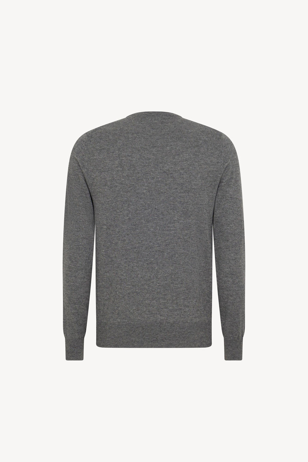 Maglia Scollo a V in Puro Cashmere Silver