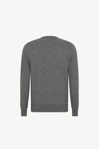 Maglia Scollo a V in Puro Cashmere Silver