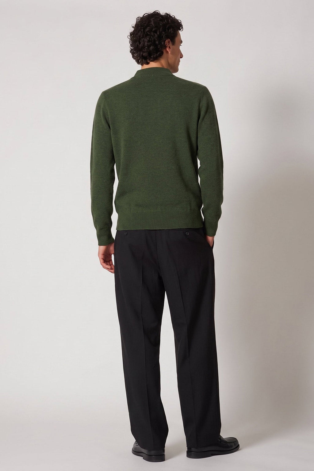 Maglia a Lupetto in Puro Cashmere Loden