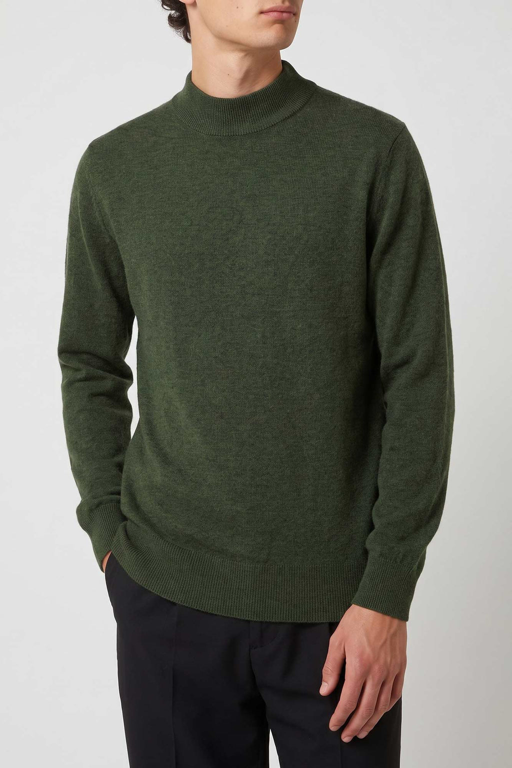 Maglia a Lupetto in Puro Cashmere Loden