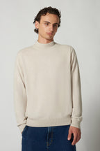 Maglia a Lupetto in Puro Cashmere Avena